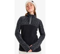 ROXY Damen Sweatshirt SAYNA HALF ZIP (ERJFT04831) M TRUE BLACK ROXYGRAM TONAL