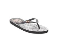 Roxy Damen Viva Stamp Sandale, Armor White Black, 38 EU