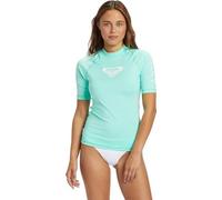 Roxy Damen Women’s Short Sleeve Rashguard - UPF 50+, Compression Fit, Surf, Hiking, Yoga, Quick-Dry Rash-Guard-Shirt, Opal, S