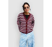 Roxy Deep As The Ocean Stripes Strickjacke beet red all star stripe Damen Gr. S