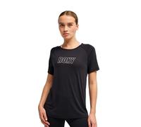 Trainingsshirt ROXY "Everyday Flow", Damen, Gr. M, schwarz, 65% Polyester, 35% Viskose, Kurzarm, Shirts (49436716-M) schwarz