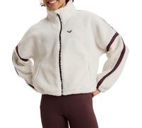 Roxy Boundless Spirit Zippered - Sherpa Jacket for Women - Sherpa-Jacke - Frauen - L - Weiss.