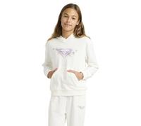 Roxy Fleecepullover Surf Feeling Hoodie Terry Mädchen Weiß