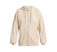 Sweatshirt ROXY "Surf Stoked Zip Terry", Damen, Gr. XS, beige (pebble), Obermaterial: 60% Baumwolle, 40% Polyester., Sweatshirts Sweatshirt (20974021-XS) pebble