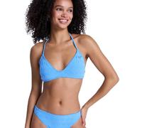 Triangel-Bikini-Top ROXY "Paradise Wave", Damen, Gr. M, Cup B, silber lake blau make a splash, Obermaterial: 92% Microfaser, 8% Elasthan;, Bikini-Oberteile (54753616-M) silber lake blau make a splash