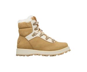 Roxy - Gefütterte Apres Ski Stiefel - Bradie White Tan für Damen aus Leder - Größe 7 US - Braun Braun 7 US