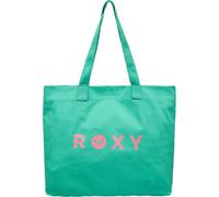 Strandtasche ROXY "GO FOR IT", Gr. B/H/T: 35cm x 40cm x 17cm, katydid, Canvas, Baumwolle, unifarben, Taschen Strandtasche, sportlicher Stil, aus Baumwolle, Volumen 23 Liter, für Erwachsene (65289269-0