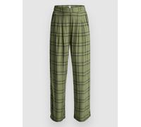 Roxy Great Influence Hose oil green natural plaid Damen Gr. M