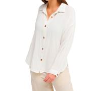 Roxy - Hemd aus Bio-Baumwolle - Damen / Frau - Morning Shine Shirt Coconut Milk - Morning Shine Shirt Coconut Milk für Damen aus Baumwolle Beige M