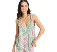 Tanktop ROXY "Hibiscus Island", Damen, Gr. XS, basil kartofeel apparel, 95% Viskose, 5% Elasthan, Tops Tanktop (94290611-XS)