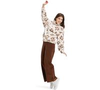 Roxy Jive Talking Bonded Fleece Jacke L Egret Hibi Square