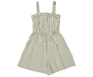 Roxy - Kid's Playa Baby Printed - Jumpsuit, Gr. 140-146 10 Years - M, beige (OilGreenVertModaStripe)