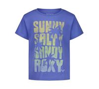 Roxy Kurzärmeliges T-Shirt für Mädchen, Boyfriend-Passform, Logo, Blue Bonnet Sunny, 12-14
