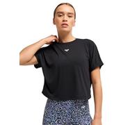 Roxy Kurzärmliges Strickoberteil, Everyday Flow Crossed Back Tee Damen Schwarz