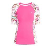 Roxy Kurzärmliges Surf-T-Shirt mit UPF 50 für Frauen Weiß