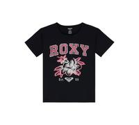 Roxy Kurzarm T-Shirt LILYREGULAR Vintage Girl's Black 6, anthrazit, 6 Jahre