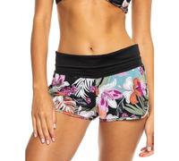 Roxy Langes Damen-T-Shirt Endless Summer, Schwarz Floral 243, S