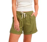 Roxy - Leichte City-Shorts - Damen / Frauen - Sweetest Day Short Oil Green - Sweetest Day Short Oil Green für Damen aus Baumwolle - Größe Grün S