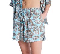 Roxy Lekeitio Break High Waist Shorts M Brownie Hibiscus Hype