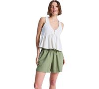 Roxy Bermudas Lekeitio Break – 55% Leinen/45% Viskose – Oil Grün, Gr. M