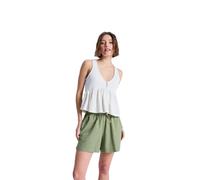 Roxy Bermudas Lekeitio Break Damen, 55% Leinen/45% Viskose, elastischer Bund, oil grün, Gr. L