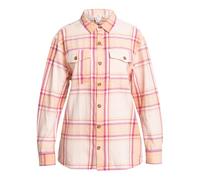Roxy Let It Go Flannel - Long Sleeve Shirt for Women - Langärmliges Hemd - Frauen - Orange.