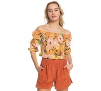 Roxy Like The Sun Again - Off The Shoulder Top for Women - Schulterfreies Oberteil - Frauen - Braun.