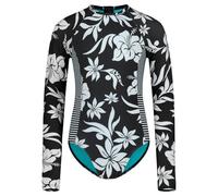 Roxy Mädchen Langarm Einteiler Rashguard Badeanzug mit UPF 50+ Sonnenschutz, schnell trocknender Badeanzug, Phantom Floral, 10