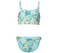 Roxy Mädchen Two-Piece Bikini Swimsuit Set, UPF 50+ Sun Protection, Quick-Dry Bathing Suit Zweiteiliger Badeanzug, Stein Hibiskus, 10
