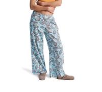 Outdoorhose ROXY "Midnight Avenue Slub Printed", Damen, Gr. XS, braunie hibiscus hype, Obermaterial: 60% Walkfrottier, 40% Viskose;, Hosen Outdoorhose (37471705-XS) braunie hibiscus hype