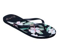 Sandale ROXY "New Viva Printed", Herren, Gr. 9(40), schwarz, weiß, grün, Obermaterial:Obermaterial: 98% Synthetik/2% Metall, Futter: 100% Synthetik, Laufsohle: 100% Schwammgummi;, Schuhe Sandale (6802