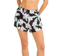 Roxy - No Bad Waves Printed Boardshorts Anthracite Spring Charming für Damen - Größe L - schwarz schwarz L