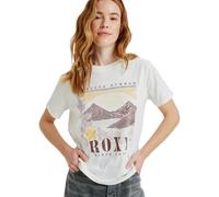 Roxy T-Shirt Oceanregular kurzärmelig Poster Weiß Damen Größe L