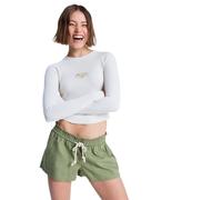 Shorts ROXY "Oceanside", Damen, Gr. XL, oil grün, Obermaterial: 55% Leinen, 45% Viskose;, Hosen Shorts (73671918-XL) oil grün