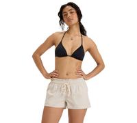 Roxy Oceanside – Leinen-Strandshorts Damen Grau Gr. S