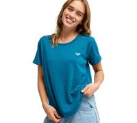 Roxy OceanWave T-Shirt, Kurzarm, Regular, EMBY, Damen, Blau