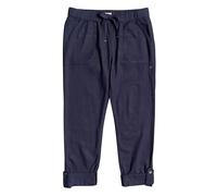 Roxy Hose On The Seashore – Leinen Cargo-Hose Damen XL Blau (Mood Indigo)