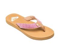Roxy Porto Raffia II Badesandalen rot braun Damen - 37
