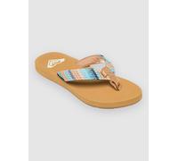 Roxy Porto Raffia II Damen Flip-Flops blau/braun - 39