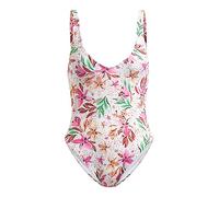 Roxy Printed Beach Classics One Piece Damen Badeanzug weiß/rosa/grün - M