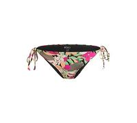 Bikini-Hose ROXY "Printed Beach Classics", Damen, Gr. M, US-Größen, grau (anthrazit palm song s), Obermaterial:87% Nylon, 13% Elasthan;, Badehosen Bikini-Hose (39352561-M) anthrazit palm song s