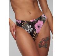 Roxy Pro The Snap Turn Bikini-slip Mit Tiefem Bund Erjx404832-kvj9 Print;Schwarz L