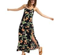 Roxy Maxikleid Rainbow Shores Crinkle Frauen M Schwarz