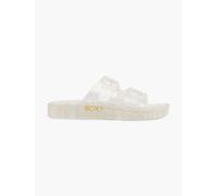 ROXY Rg Kattie Glitter Flache Pantolette Transparent, Kinder, Größe: 36, Material: EVA