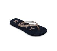 Sandale ROXY "Rg Viva Sparkle", Jungen, Gr. 1(31), schwarz, gold, Obermaterial:Obermaterial: 98% Synthetik Tr/ 2% Metall, Futter: 100% Synthetik, Laufsohle: 100% Schwammgummi;, Schuhe Sandale (9068714