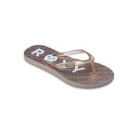 Sandale ROXY "Rg Viva Sparkle", Jungen, Gr. 12(29), weiß, gold, Obermaterial:Obermaterial: 98% Synthetik Tr/ 2% Metall, Futter: 100% Synthetik, Laufsohle: 100% Schwammgummi;, Schuhe Sandale (93665952-