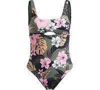 Roxy THE DOUBLE LINE ANTHRACITE CLASSIC PRO SURF einteile badeanzug - S