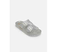 Sandale ROXY "Rg Kattie Glitter", Jungen, Gr. 3(33), transparent (silber), Obermaterial: 95% PVC/ 5% synthetische Kunststoffschnalle, Futter: N/A, Laufsohle: 100% synthetisches PVC., Schuhe Sandale (6