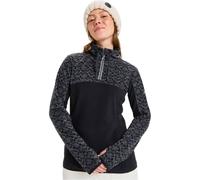 ROXY Sayna Half Zip - Damen - Schwarz / Grau - Größe XS- Modell 2025