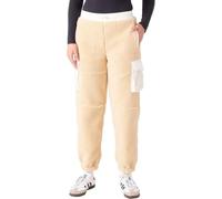 Roxy Sherpa-Fleece-Hose für Damen, entspannte Passform, Kunstfell-Sherpa-Fleece, verstellbare Taille, ohne Pfass, vollständig gefüttert, Wüste, S